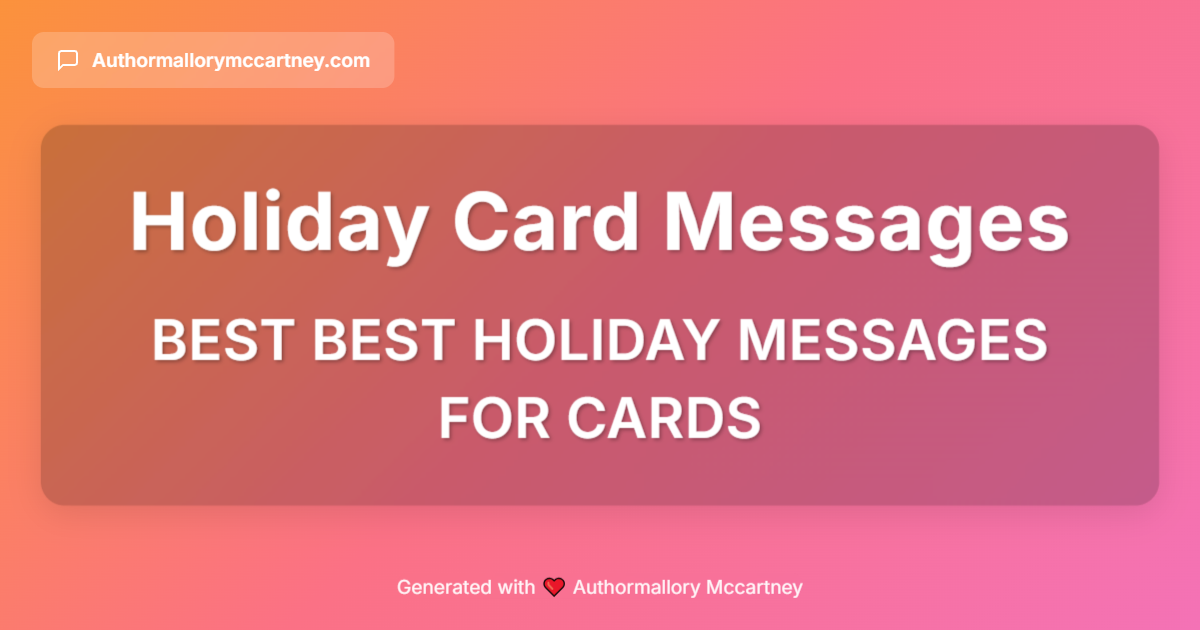 best best holiday messages for cards