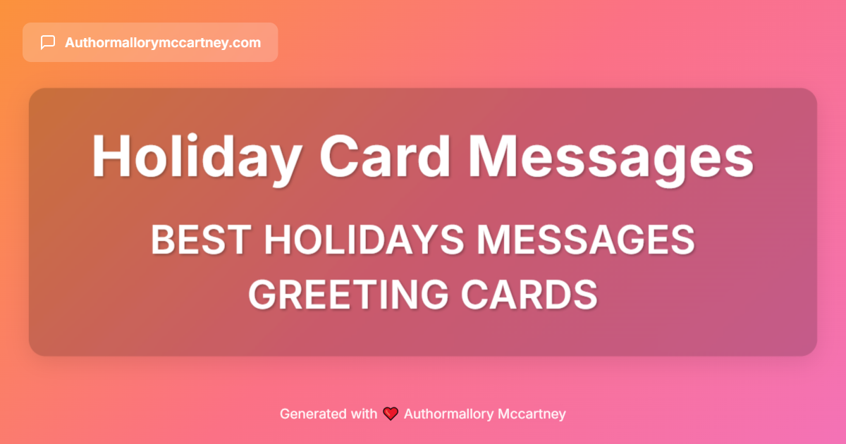 best holidays messages greeting cards