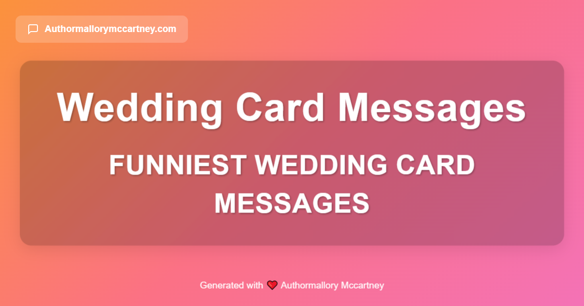 funniest wedding card messages