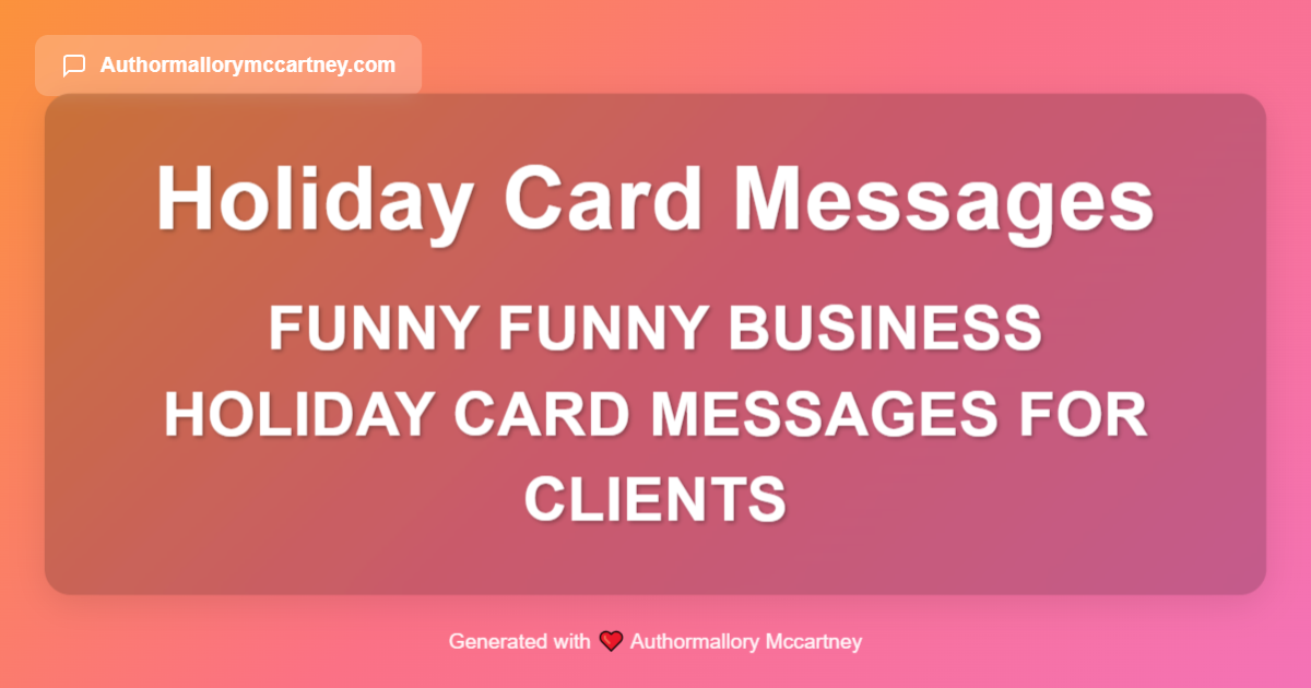 funny funny business holiday card messages for clients