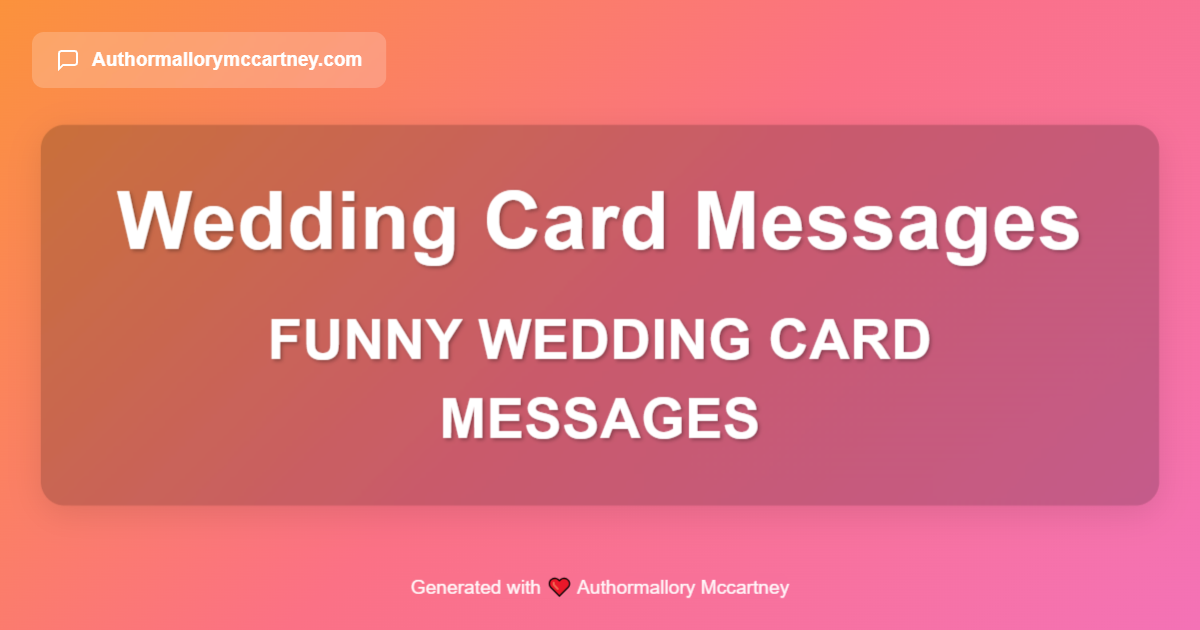 funny wedding card messages