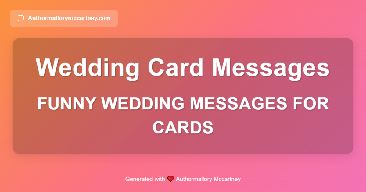 funny wedding messages for cards