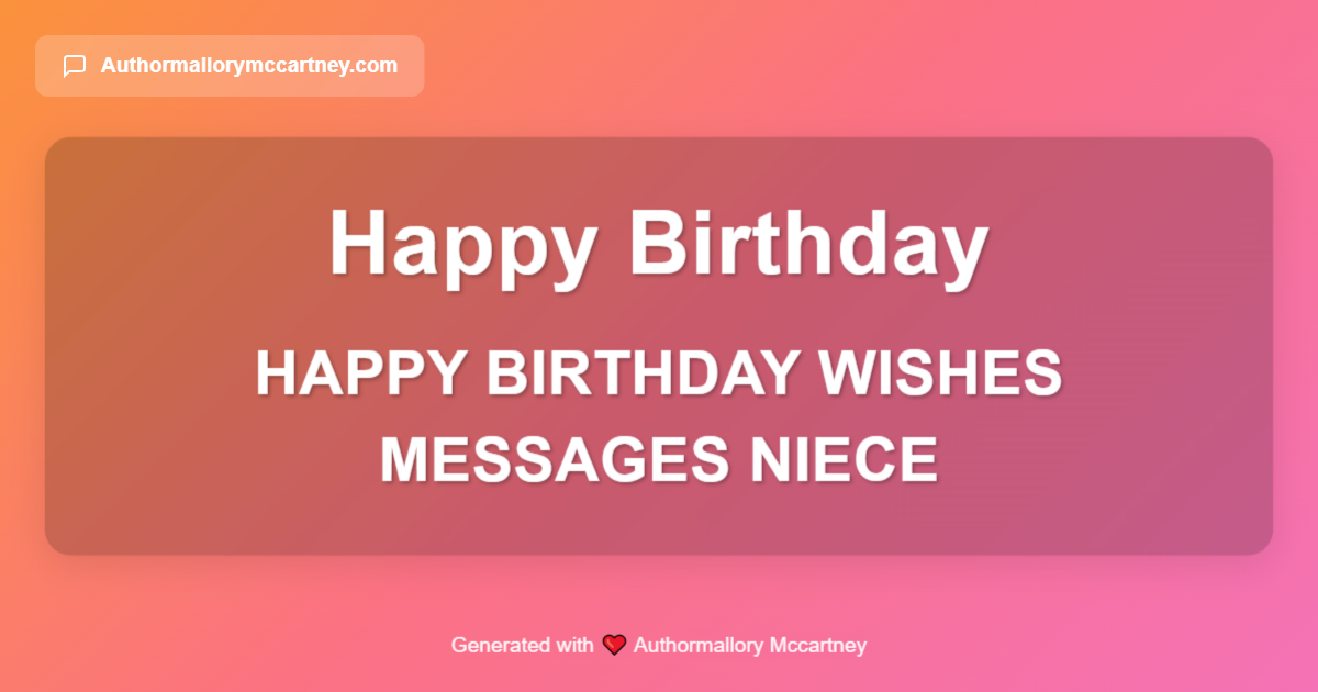 happy birthday wishes messages niece