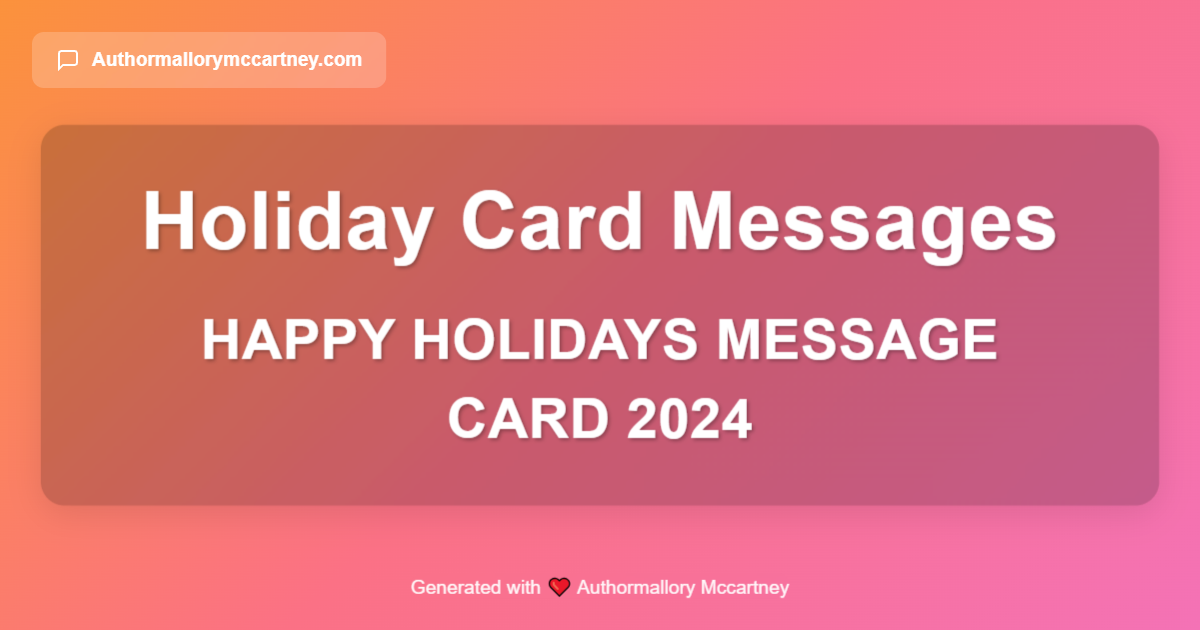 happy holidays message card 2024