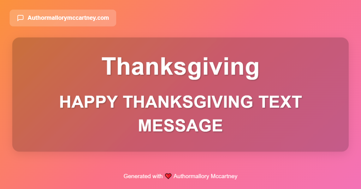 happy thanksgiving text message