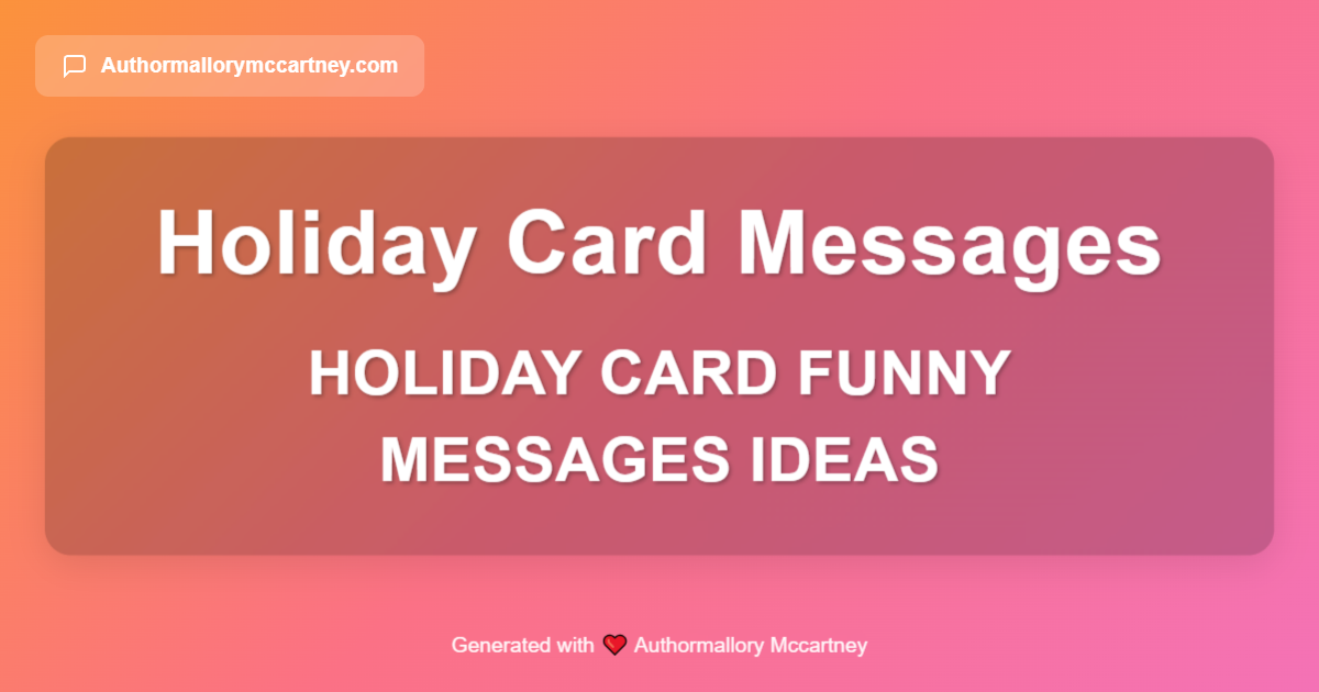 holiday card funny messages ideas