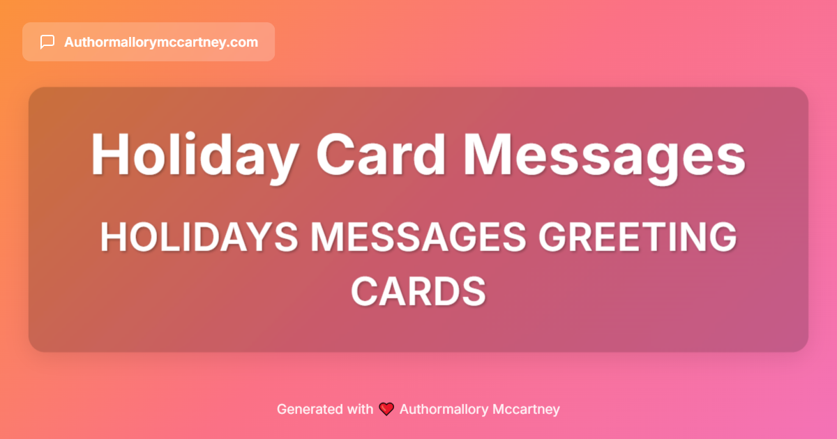 holidays messages greeting cards