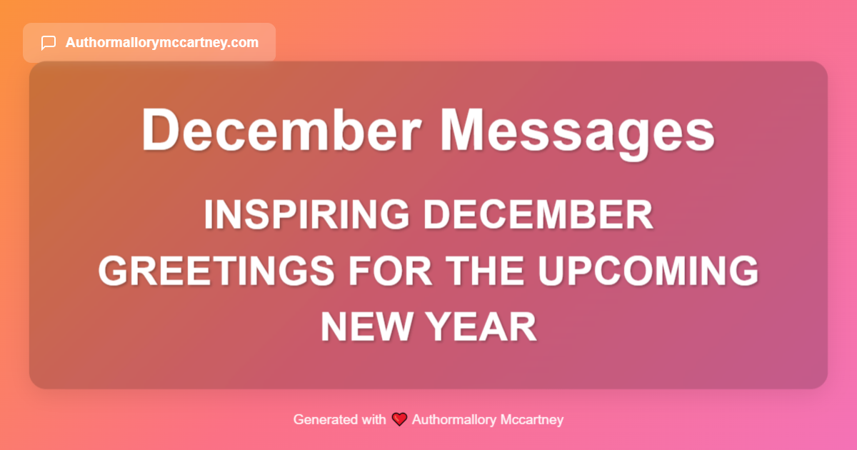 inspiring december greetings for the upcoming new year