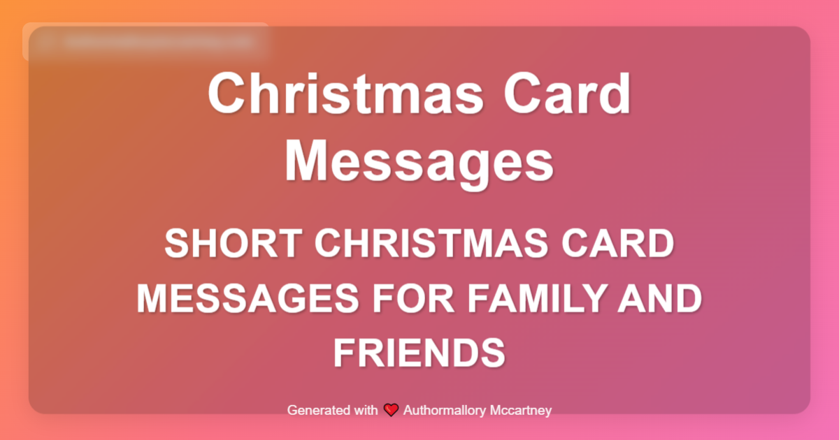 short christmas card messages for family and friends
