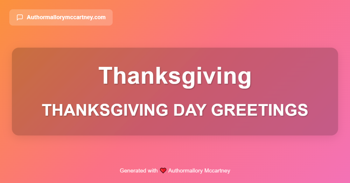 thanksgiving day greetings