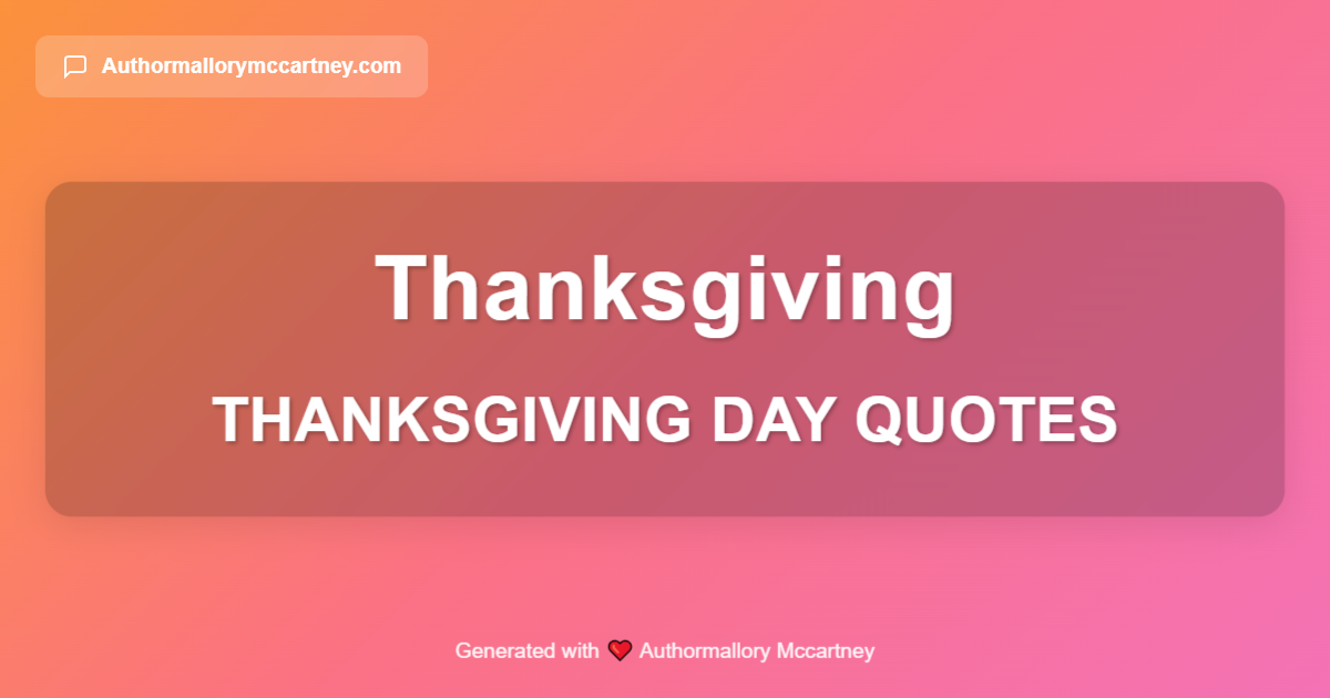 thanksgiving day quotes